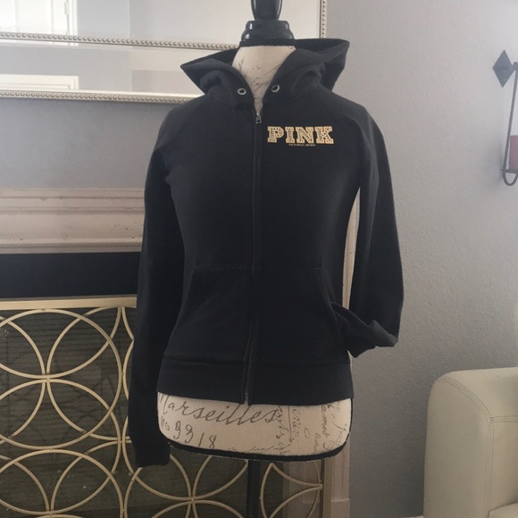 PINK UCLA Zip-up Bling Hoodie - Picture 2 of 5